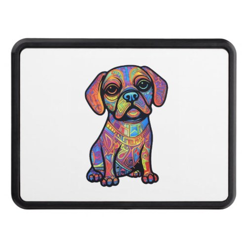 Pug Graffiti Pug Owner Pug Lover Hitch Cover