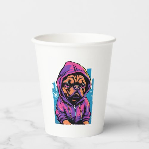 Pug Graffiti Pug Owner Pug Lover   Paper Cups