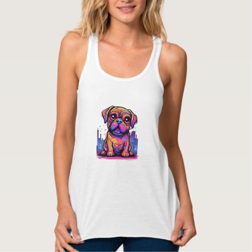 Pug Graffiti Pug Owner Pug Lover    Tank Top