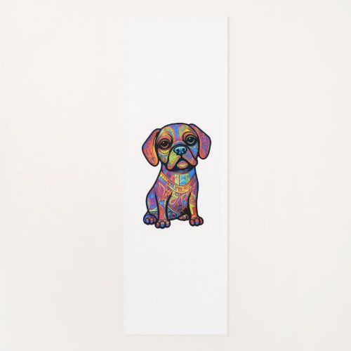 Pug Graffiti Pug Owner Pug Lover Yoga Mat