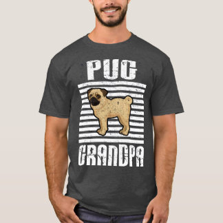 Pug Grandpa Proud Dogs T-Shirt