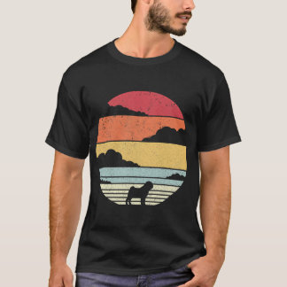 Pug graphic Retro Style T-Shirt