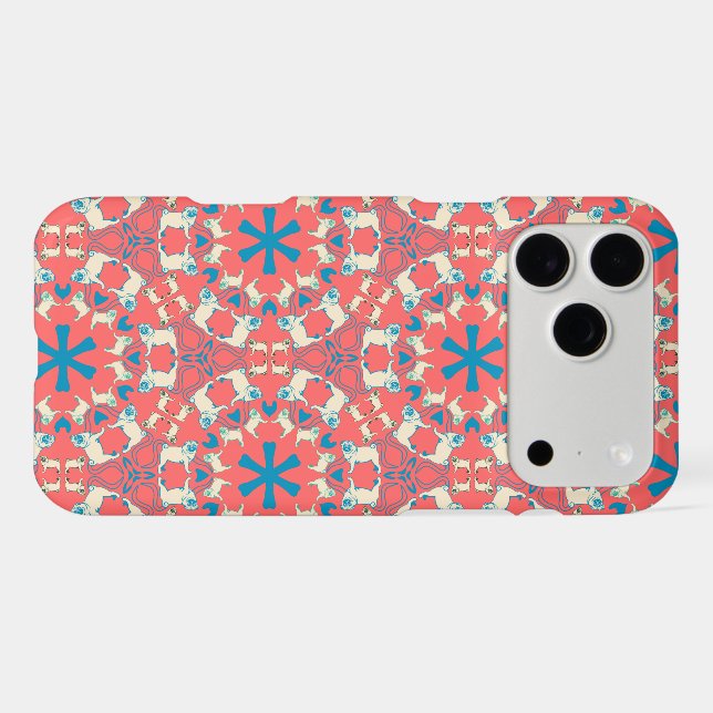 Pug Graphical pattern timeless  Case-Mate iPhone Case (Back (Horizontal))