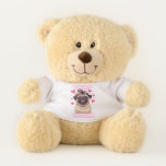 Pug Hair Don’t Care – Funny Pug Quote Teddy Bear f