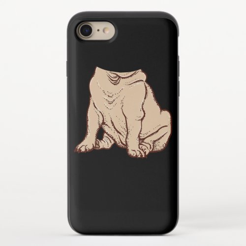 Pug Halloween Costume Funny Animal Body Cosplay iPhone 87 Slider Case