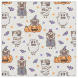 Pug Halloween Fabric