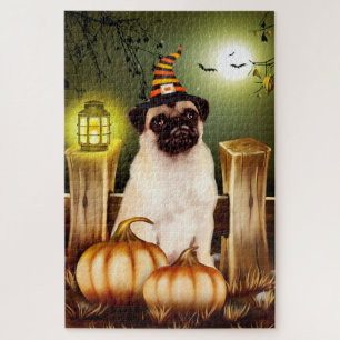 Pug Halloween Jigsaw Puzzle