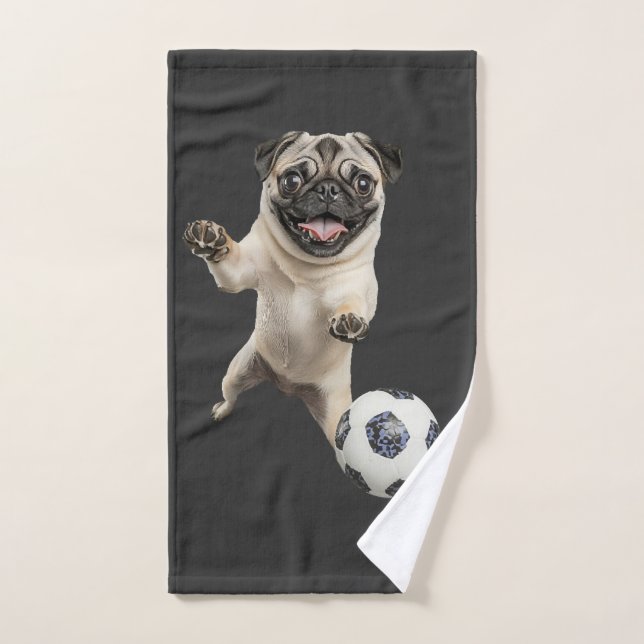 Pug   hand towel  (Hand Towel)