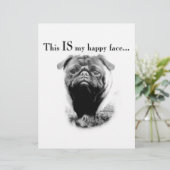 Pug Happy Face (Standing Front)