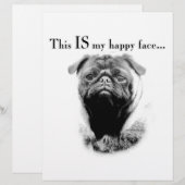 Pug Happy Face (Front/Back)