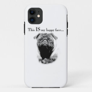 Pug Happy Face iPhone 11 Case