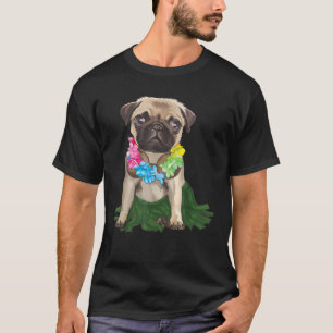 Pug Hawaiian Hula Dance Cool Aloha Animal Funny Gi T-Shirt