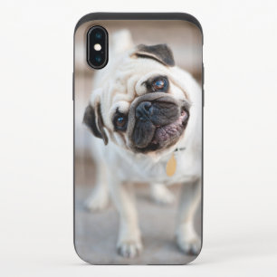 Pug Head Tilt iPhone X Slider Case