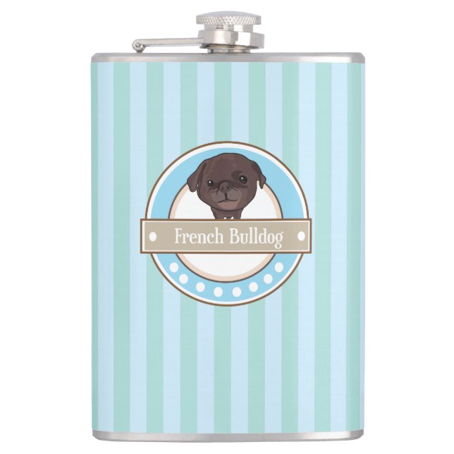 Pug Hip Flask (Front)