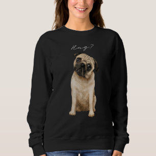 Pug Hug Cute Love Pugs Design Sweatshirt