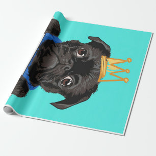 Pug I Rule The World Gift, Funny Pug Lover Gift Wrapping Paper
