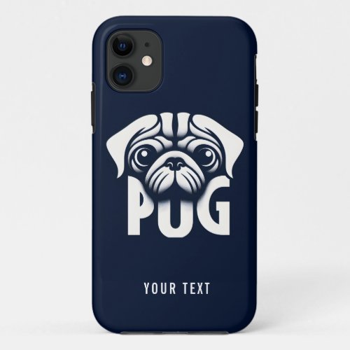 PUG icon iPhone 11 Case