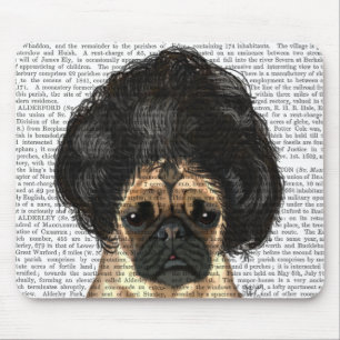 Pug In A Bad Wig Mouse Pad