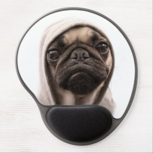 Pug In A Hoodie Gel Mouse Pad