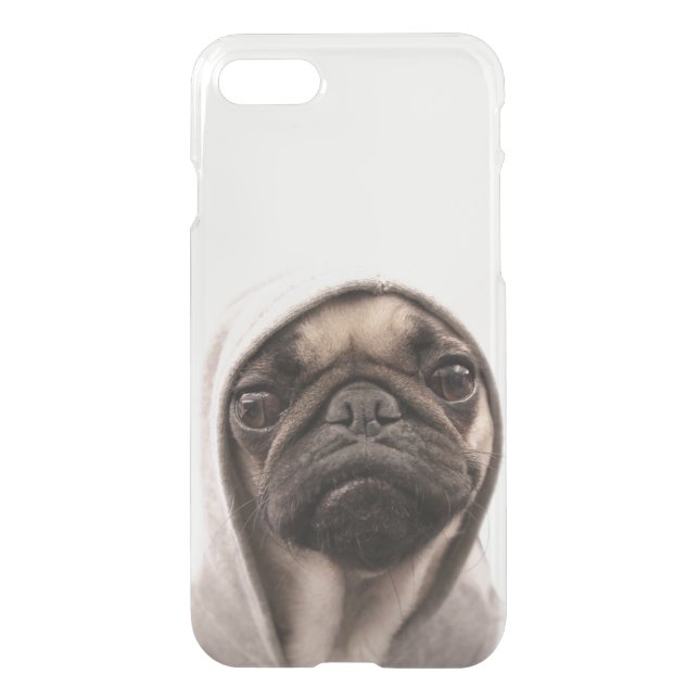 Pug In A Hoodie Uncommon iPhone Case (Back)