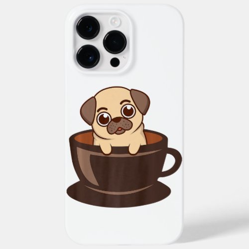 Pug In A Mug Coffee Drinker Dog Pet Lover  Case_Mate iPhone 14 Pro Max Case