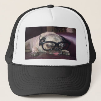 Pug In Glasses Trucker Hat
