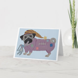 Pug in PJs Card
