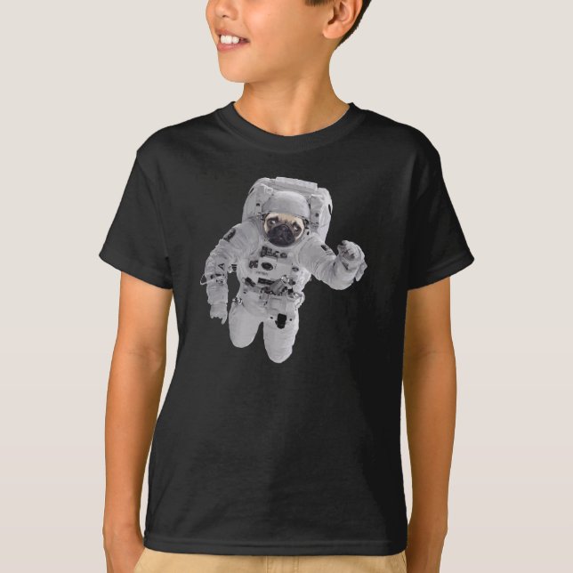 Pug in Space T-Shirt (Front)