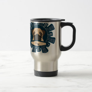 pug in the city travel mug