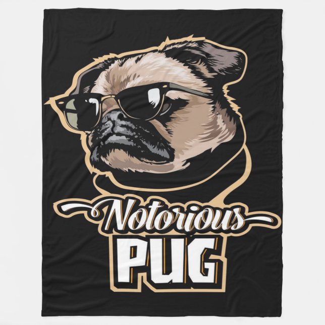 Pug Items Pug Gifts Pug Blanket (Front)