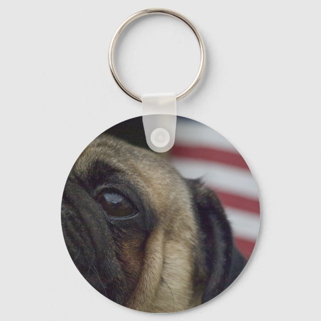 Pug Key Chain # 4 (Front)