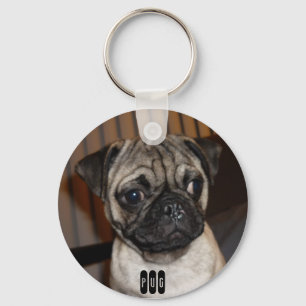pug keychain