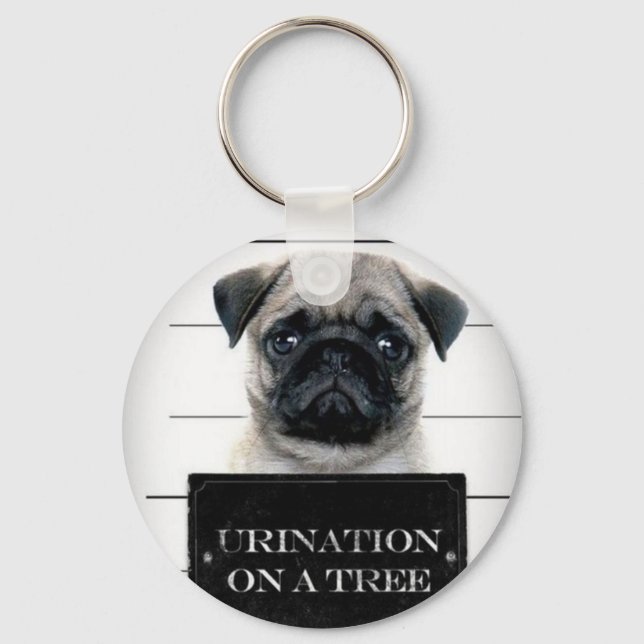 Pug Keychain (Front)