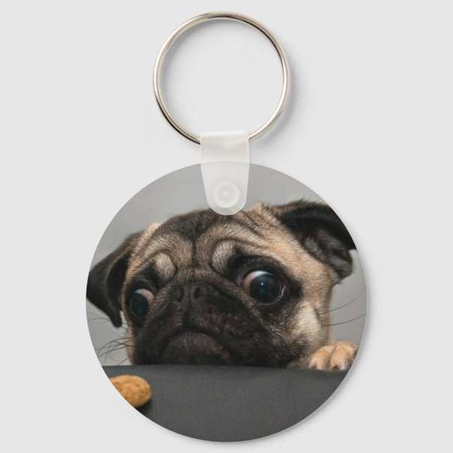 pug keychain (Front)
