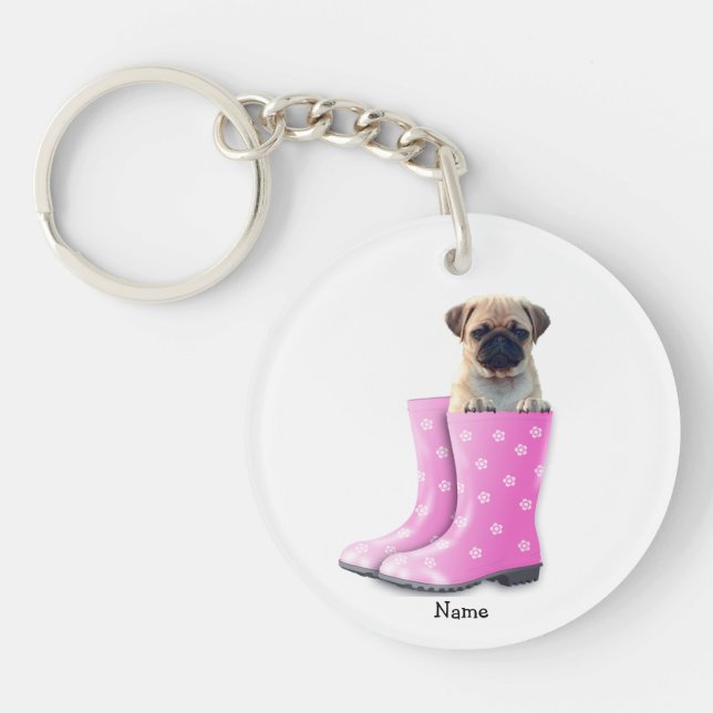 Pug Keychain (Front)