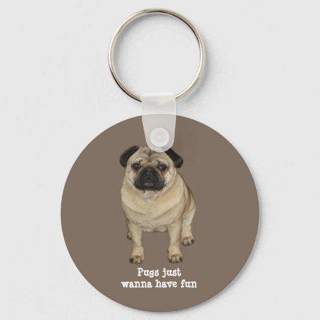 Pug Keychain (Front)