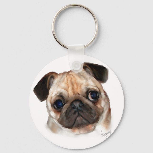 Pug Keychain (Front)