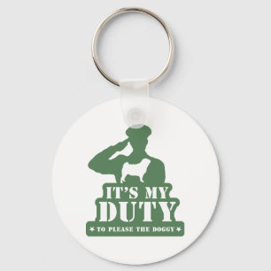 Pug Keychain