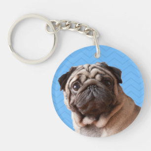 Pug keychain