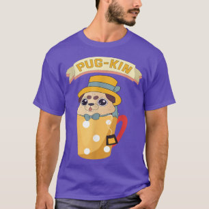 Pug-kin Spice Latte Pastel Kawaii Dog Japanese Aes T-Shirt