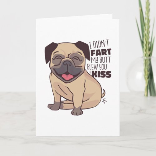 PUG KISS CARD