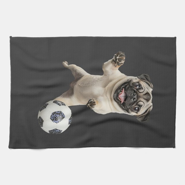 Pug   kitchen towel (Horizontal)