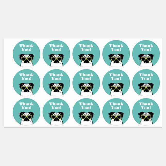 Pug Labels (Sheet)