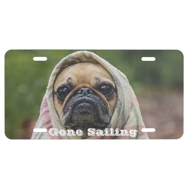 Pug License Plate (Front)