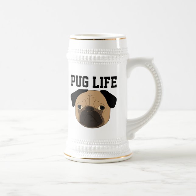 PUG LIFE BEER STEIN (Right)