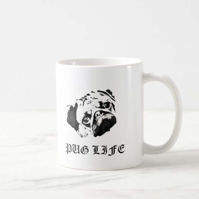 Pug Life Coffee Mug (Right)