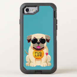 Pug Life custom color phone cases