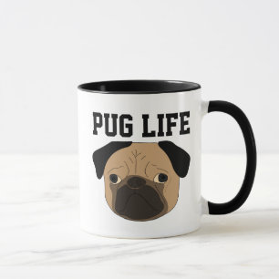 PUG LIFE DOG COFFEE MUG