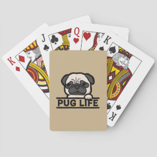 PUG LIFE – for Hardcore Pug Fans Poker Cards