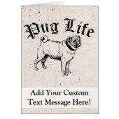 Pug Life Funny Dog Gangster (Front)